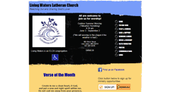 Desktop Screenshot of livingwaterslutheran.org