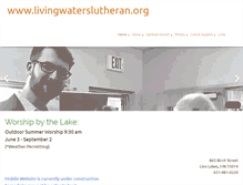 Tablet Screenshot of livingwaterslutheran.org